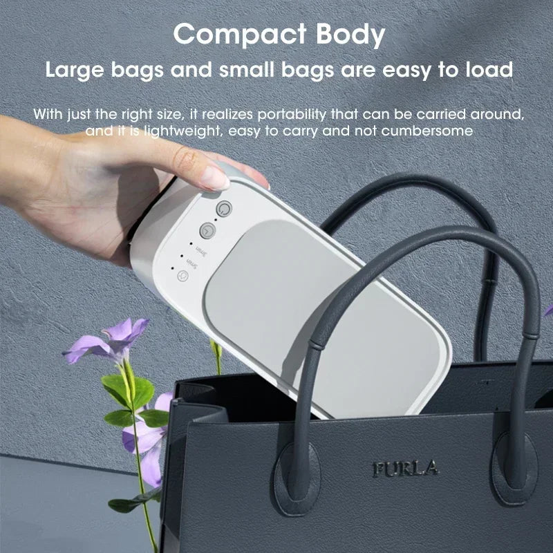Mini Ultrasonic Jewelry and Glasses Cleaning Tool: 3-Speed Smart Timing with High-Frequency Vibration