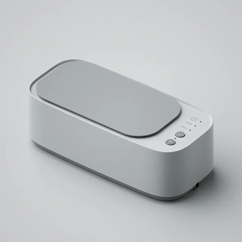 Mini Ultrasonic Jewelry and Glasses Cleaning Tool: 3-Speed Smart Timing with High-Frequency Vibration